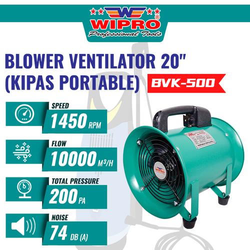 [EZM.1103467] WIPRO Blower Ventilator (Kipas Portable) BVK-500 (20")