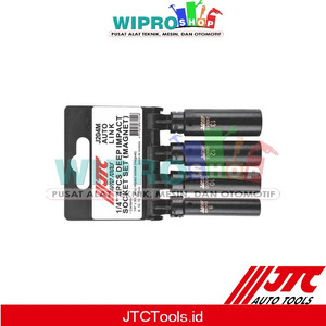[EZM.1003533] JTC J204M-1/4"x4PCS DEEP IMPACT SOCKET SET (WITH MAGNET) -