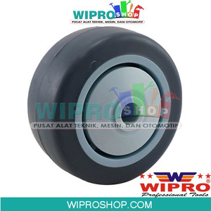 [EZM.1004396] WIPRO Roda Karet Abu-Abu TPR 3" ( 75x32 ) ONLY
