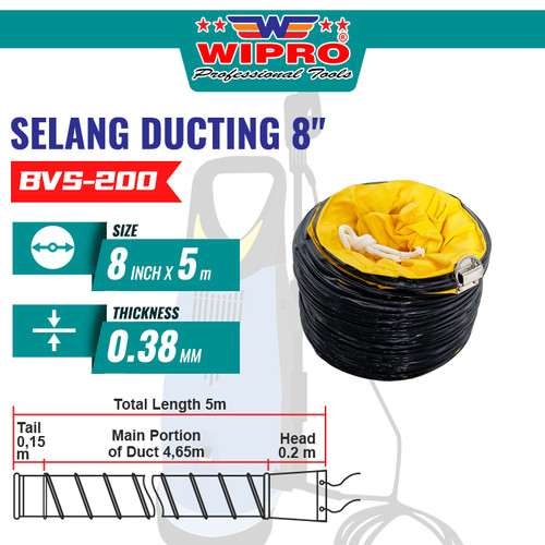 [EZM.1004413] WIPRO Selang Ducting BVS-200 ( 8")