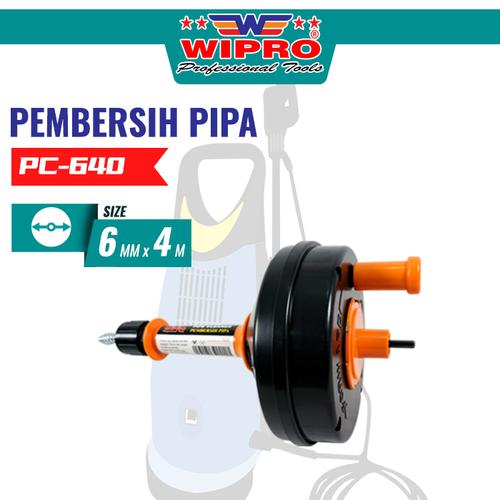 [EZM.1104424] Pembersih Saluran Pipa / Drain Cleaner WIPRO PC-640 (6mm X 4M)