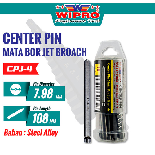 [EZM.1004435] Center Pin Mata Bor Jet Broach CPJ-4 WIPRO