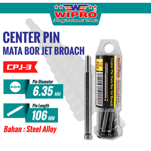 [EZM.1004444] WIPRO Center Pin Mata Bor Jet Broach CPJ-3