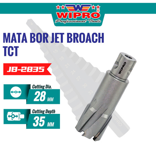 [EZM.1004456] WIPRO Mata Bor Jet Broach TCT (FL 35mm) 28x35MM (JB-2835)