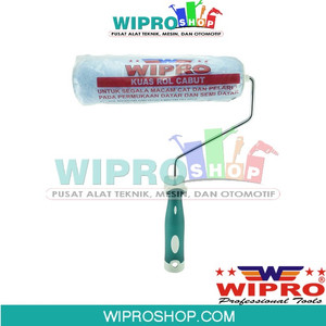 [EZM.1004532] WIPRO Kuas Roll Tahan Thinner + Gagang 9" Biru
