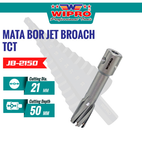[EZM.1004537] Mata Bor Jet Broach TCT WIPRO (FL 50mm) 21x50MM (JB-2150)
