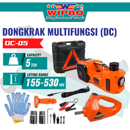 [EZM.1004888] Dongkrak Multifungsi DC / Dongkrak Mobil Electric WIPRO DC-05 (5 TON)