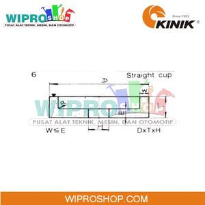 [EZM.1005734] Kinik BG M Lurus m150x 30x31.75 GC100JV6A
