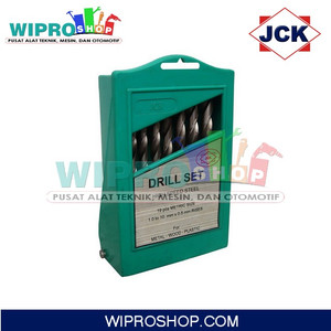 [EZM.1005840] JCK Bor Set Putih 19Pcs (1-10mm) Kt. PVC Hijau