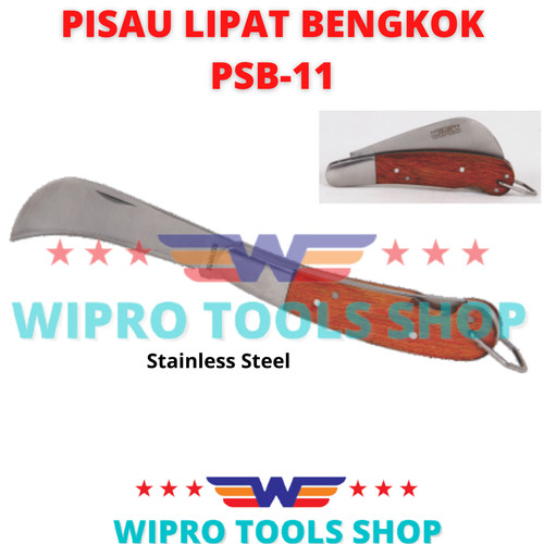 [EZM.1006432] WIPRO Pisau Lipat Okulasi / Stek / Cangkok / Grafting Lurus & Bengkok