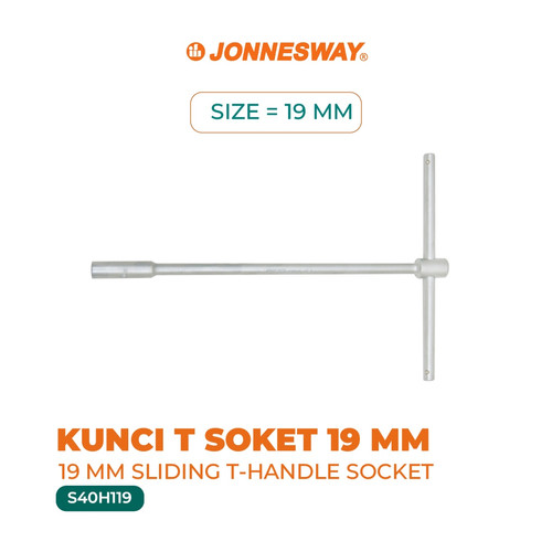 [S40H119] SOKET SLIDING T HANDLE 19 MM (S40H119)