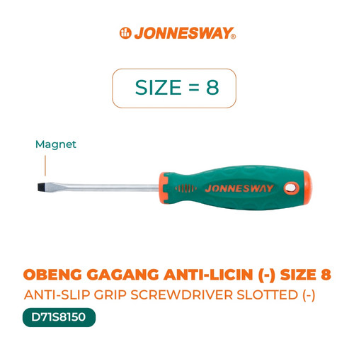 [D71S8150] JONNESWAY OBENG GAGANG ANTI-LICIN (UKURAN : 8) (D71S8150)