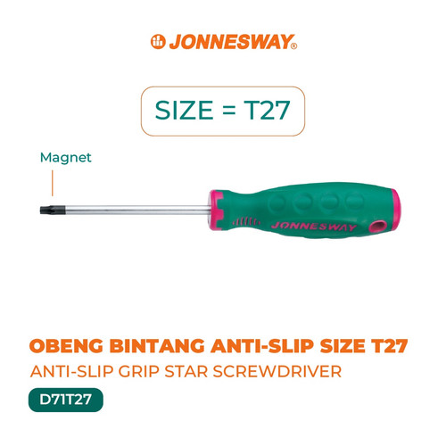 [D71T27] OBENG STAR GRIP ANTI SLIP (UKURAN : T27) (D71T27)