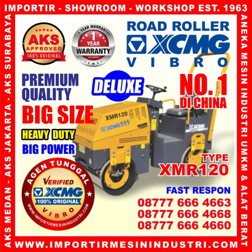 [EZM.3600018] Perata Jalan / Pemadat Aspal /  vibration road roller - XCMG-XMR120