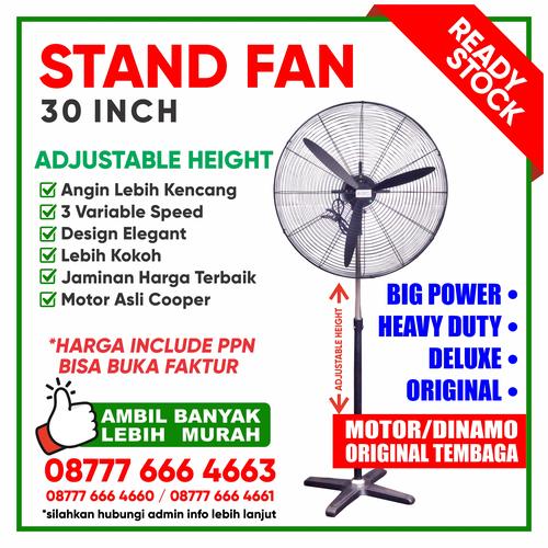 [EZM.3600108] Kipas Angin / Stand Fan 30 Inch - Adjustable Height - Original Cooper