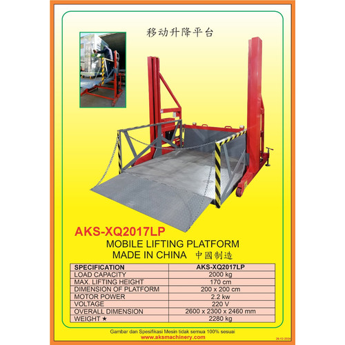 [EZM.3600237] mobile lifitng platform lift barang