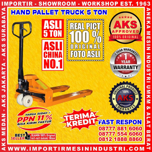 [EZM.3600406] AKS HAND PALLET TRUCK 5 TON TKN5L - 5 TON
