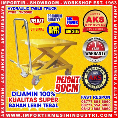 [EZM.3600441] LIFTING TABLE HIDROLIK ADJUSTABLE 500KG / MANUAL LIFTING