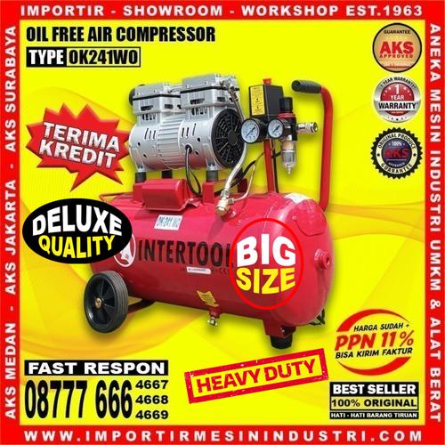 [EZM.3600513] Tanpa Oil Compressor Oilless 1 HP Portable Kompresor silent - AKS