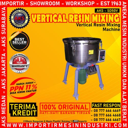 [EZM.3600652] Pengaduk Warna Plastik Vertikal 50 kg Resin Mixer SD50V INVC