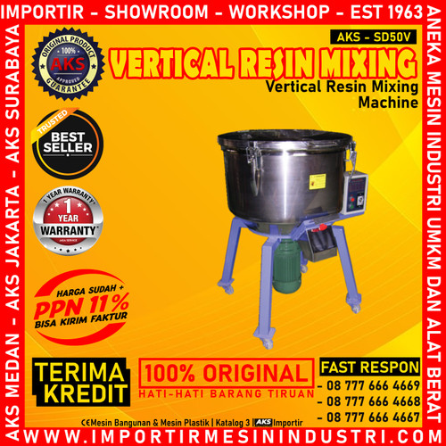 [EZM.3600653] Mesin Mengaduk Warna Plastik Vertikal Resin Mixer AKS - SD50V