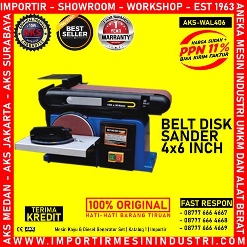 [EZM.3600954] Alat Melcinkan Permukaan Belt Disk Sander AKS - WAL406