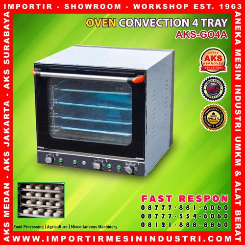 [EZM.3601331] Electric Convection Oven Pemanggang 4 Loyang AKS-GO4A