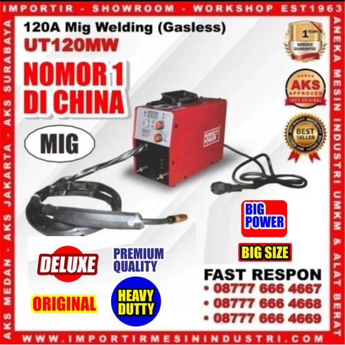 [EZM.3601547] 120 TRAFO LAS MESIN LAS MIG 5.1 kVA WELDING 1 Phase | AKS - UT120MW