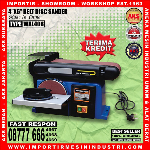 [EZM.3601617] Mesin Belt Sander type AKS WAL406 Mesin Amplas duduk