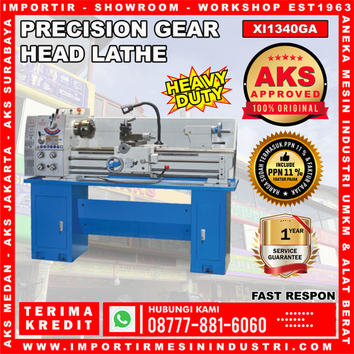 [EZM.3601730] Bengkel Bubut AKS - XI1340GA Mesin Bubut Besi Logam Bench Lathe