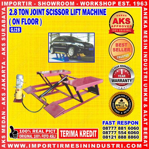 [EZM.3601858] Original Mesin Angkat Mobil Joint Scissor Lift 3Hp 2.8 Ton 380V - GJ28