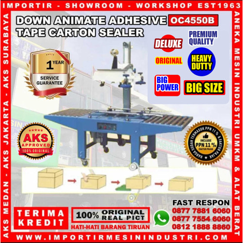 [EZM.3601924] Mesin Penyegel Karton / Dus OC4550B Carton Sealer AKS