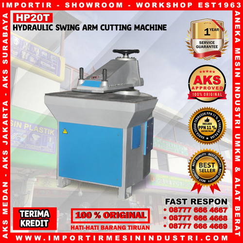 [EZM.3601986] Mesin Pon Pemotong Bahan Kulit Hydraulic Swing Arm 20 Ton Type HP20T