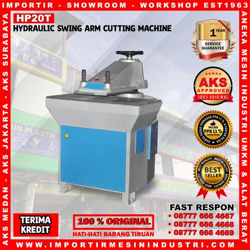 [EZM.3601986] Mesin Pon Pemotong Bahan Kulit Hydraulic Swing Arm 20 Ton Type HP20T