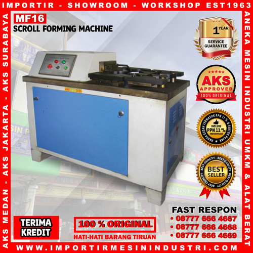 [EZM.3601990] Electric Scroll Automatic Metal Machine Mesin Bending Besi - MF16