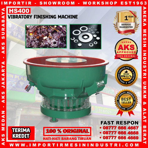 [EZM.3601992] Mesin Pemolesan Logam Polishing Vibratory Finishing 5Kw Type HS400