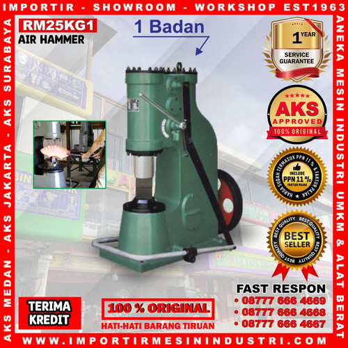 [EZM.3602009] Mesin Tempa Palu Pandai Besi Power Pon Air Forging Hammer - RM25KG1