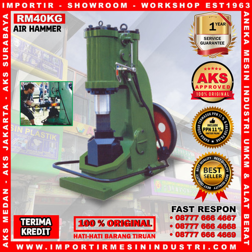[EZM.3602016] Power Pon Air Forging Hammer - Mesin Tempa Palu Pandai Besi - RM40KG
