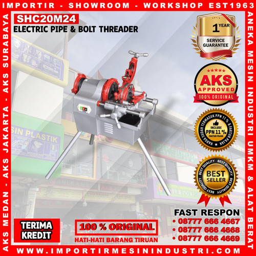 [EZM.3602024] Mesin Senai Pipa Listrik 1/2"-2" Pipe Bolt Threading Type SHC20M24