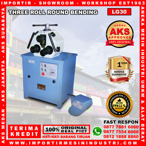 [EZM.3602033] MESIN PENEKUK BESI THREE ROLL ROUND BENDING MACHINE TYPE LG30