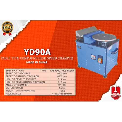 [EZM.3602035] Mesin Chamfering Meja Multifungsi Compound High Speed Chamfer - YD90A