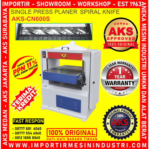 [EZM.3602069] Single Press Planer Spiral Knife AKS-CN600S Machine 7,5Kw