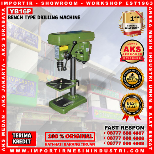 [EZM.3602099] Mesin Bor Ukuran 16mm - 450W Bench Drilling Machine Type YB16P