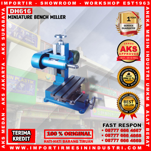 [EZM.3602101] Mesin Bor Duduk Bench Milling Machine 0,75 Kw 145 x 440 mm Type DH616