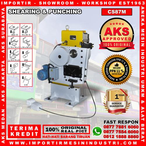 [EZM.3602110] Mesin Kombinasi Potong Besi Punching Shearing Machine Type CS87M