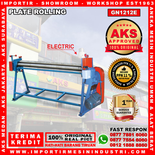 [EZM.3602129] Mesin Roll Plat Besi 1,2 x 1250 mm Plate Rolling Machine Type GN1212E