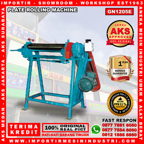 [EZM.3602130] Machine Mesin Roll Plat Besi 1,2x500mm Plate Rolling GN1205E
