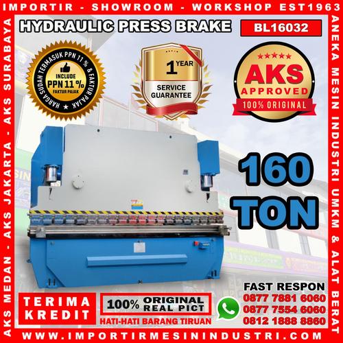 [EZM.3602132] Mesin Tekuk Plat 160Ton Hydraulic Press Brake Machine Type BL16032