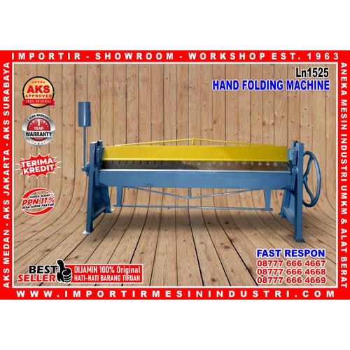 [EZM.3602135] Hand Folding Mesin Penekuk Tekuk Plat Manual 1,5x2500mm Type LN1525