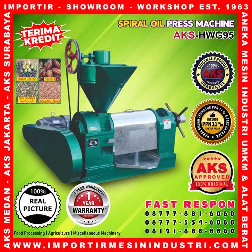 [EZM.3602147] Mesin press minyak kopra / Screw oil press AKS-HWG95 mesin press kopra